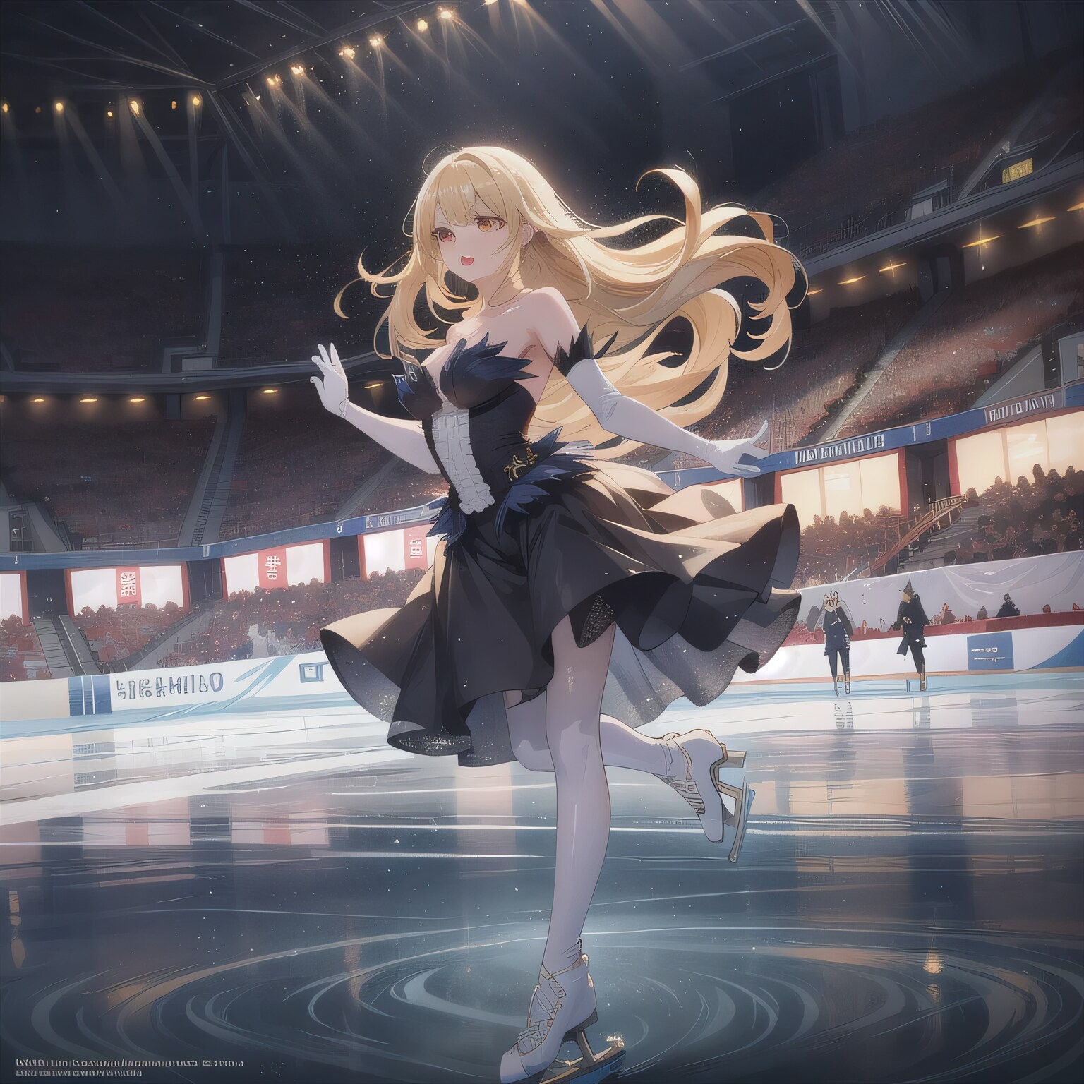 金髪ロングでフィギュアの美女 | の人気AIイラスト・グラビア