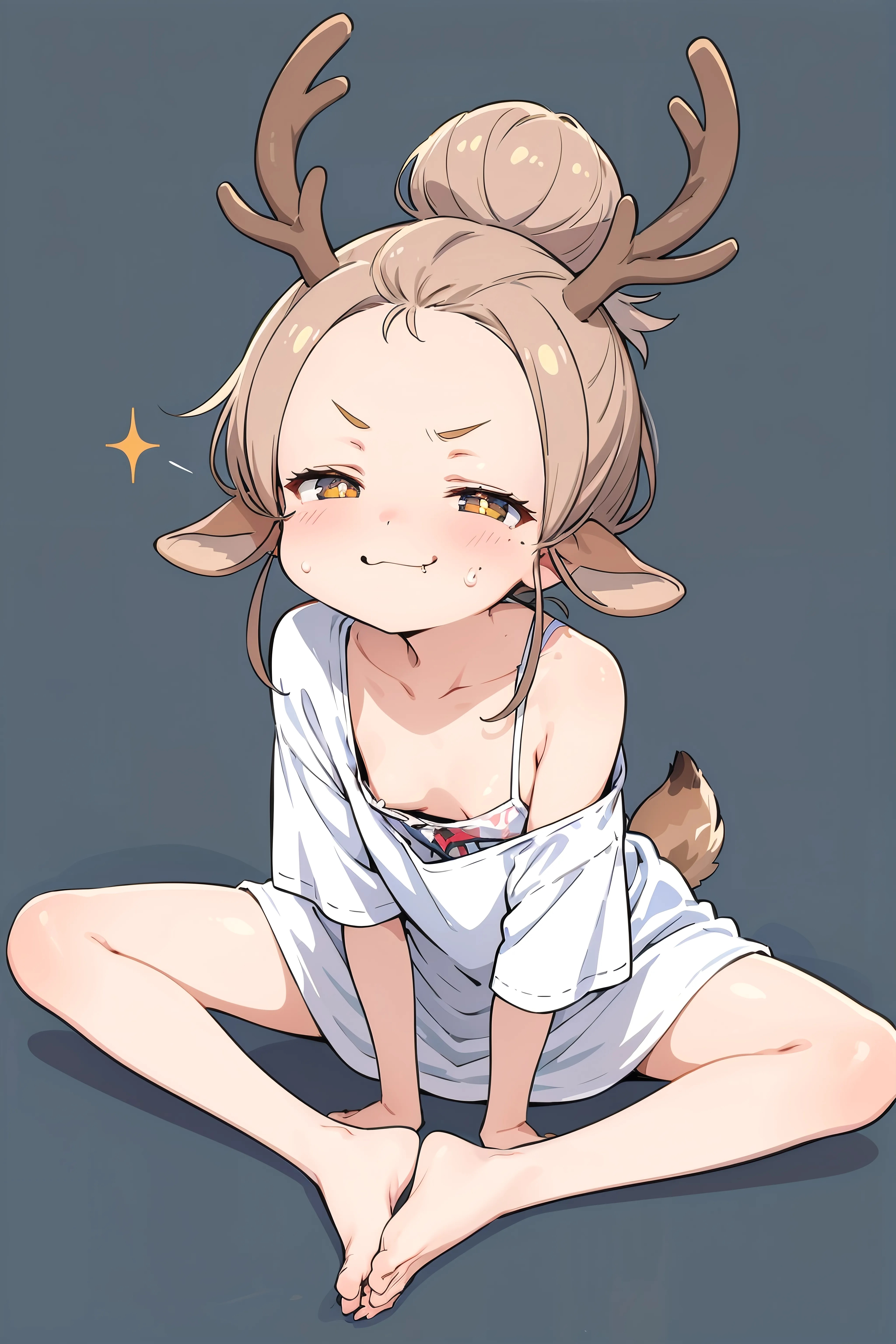Deer Girl's Smirk