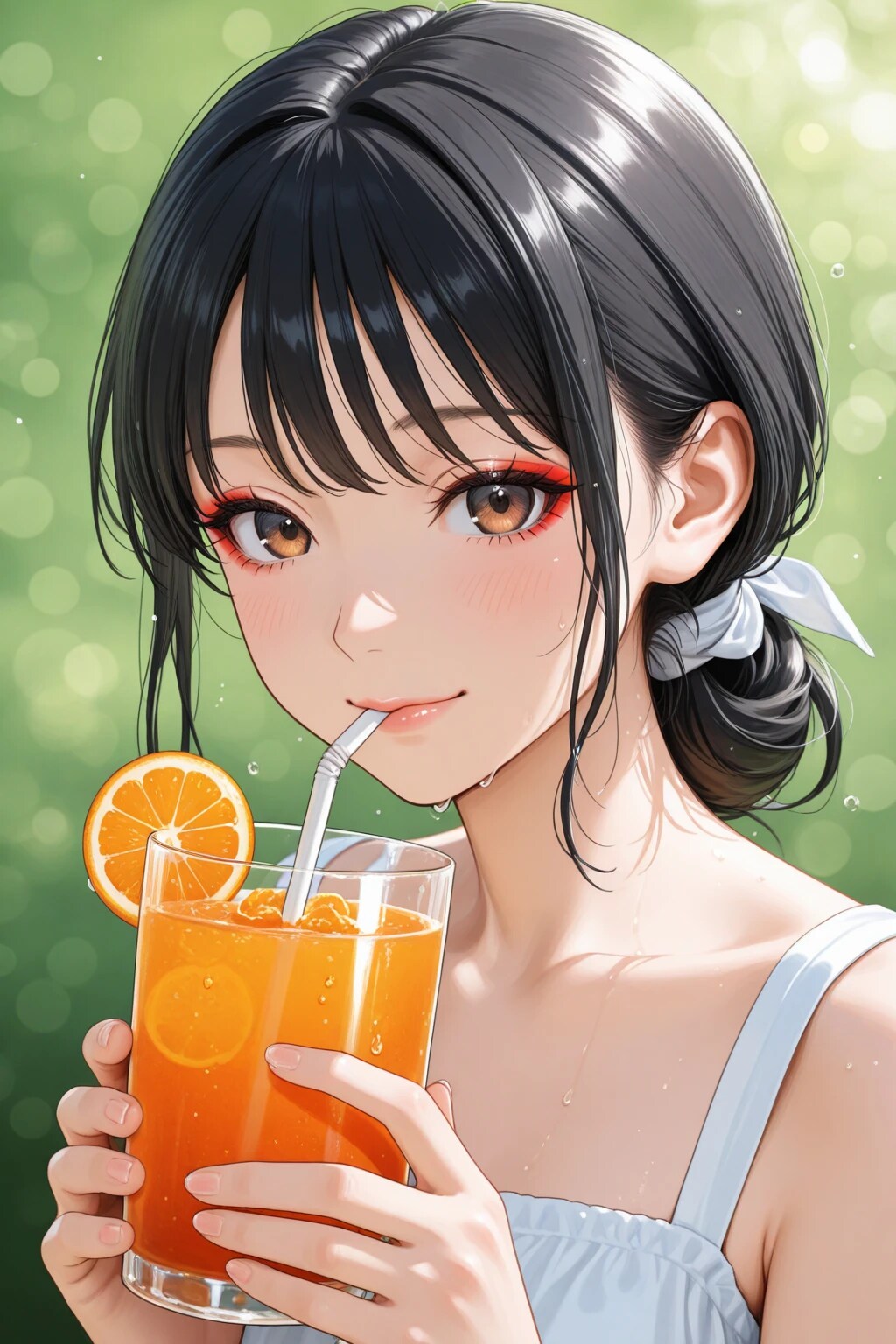 「ス」→「ストロー」ねこ4