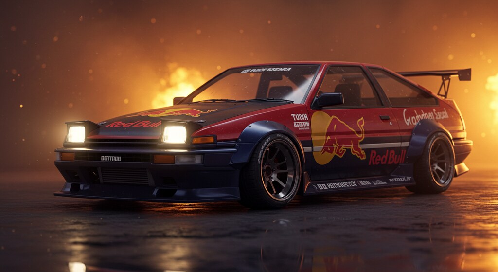 レッドブルAE86