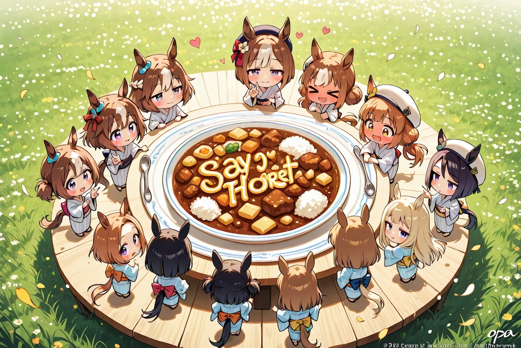 (その量は食べきれるの？)って思ったら、「こちらに向いていた-」。