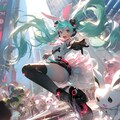 うさおいし初音ミク🐇 5枚目