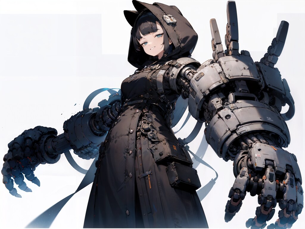 試作：バカデカメカ腕LoRA