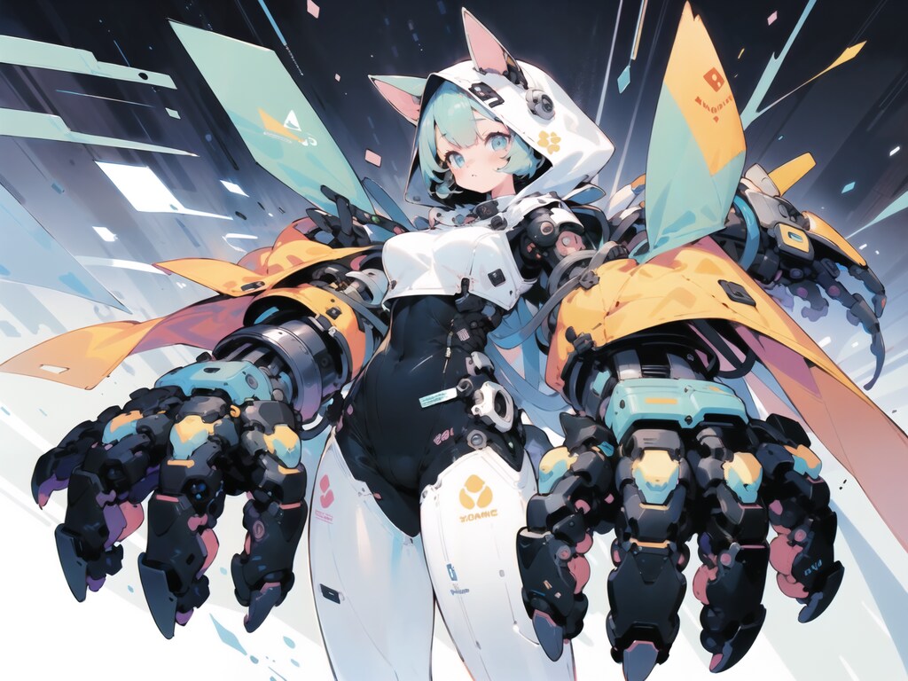 試作：バカデカメカ腕LoRA