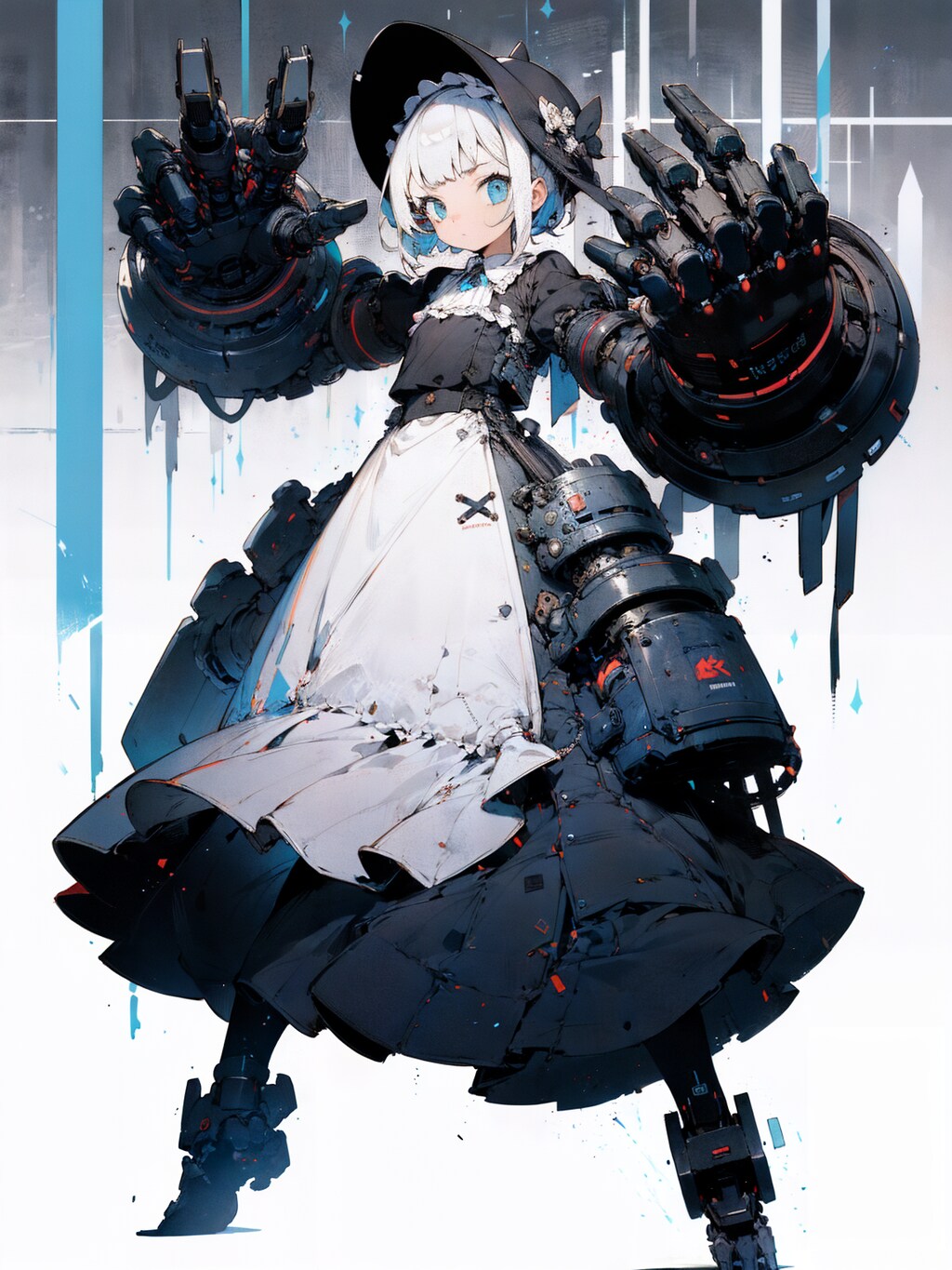 試作：バカデカメカ腕LoRA