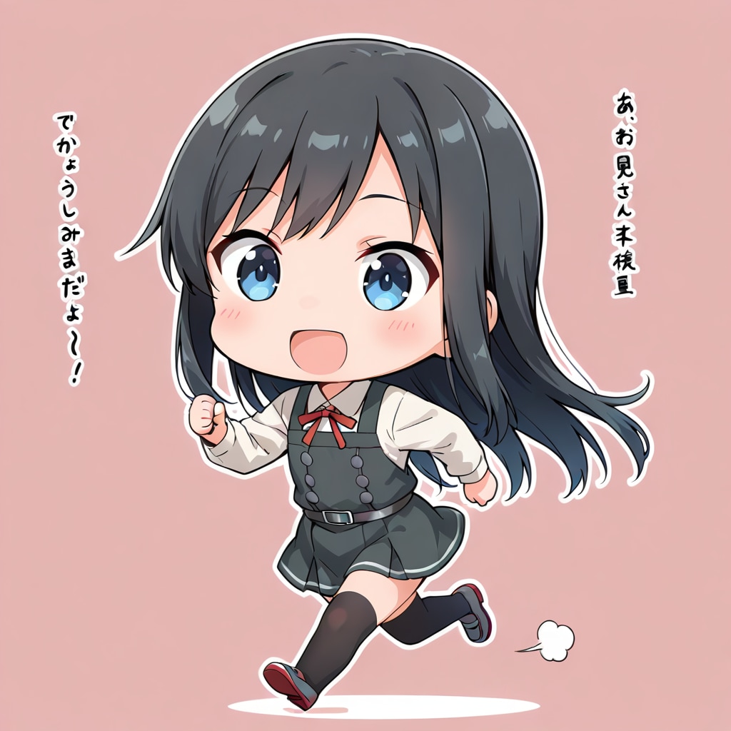 走る朝潮ちゃん