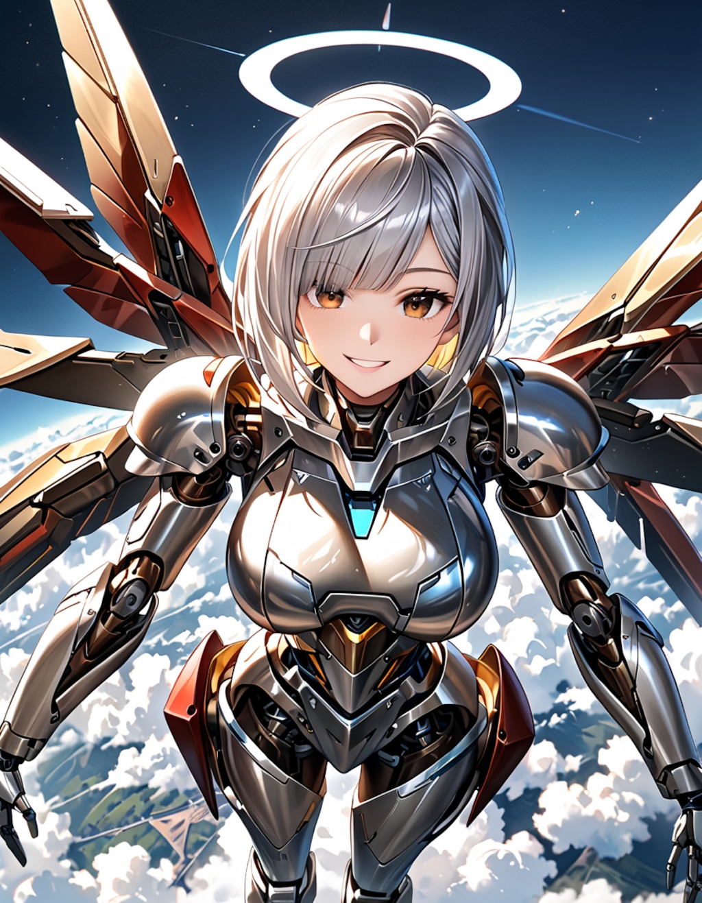 空を飛ぶ天使メカ子