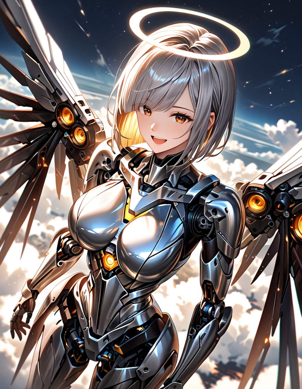 空を飛ぶ天使メカ子