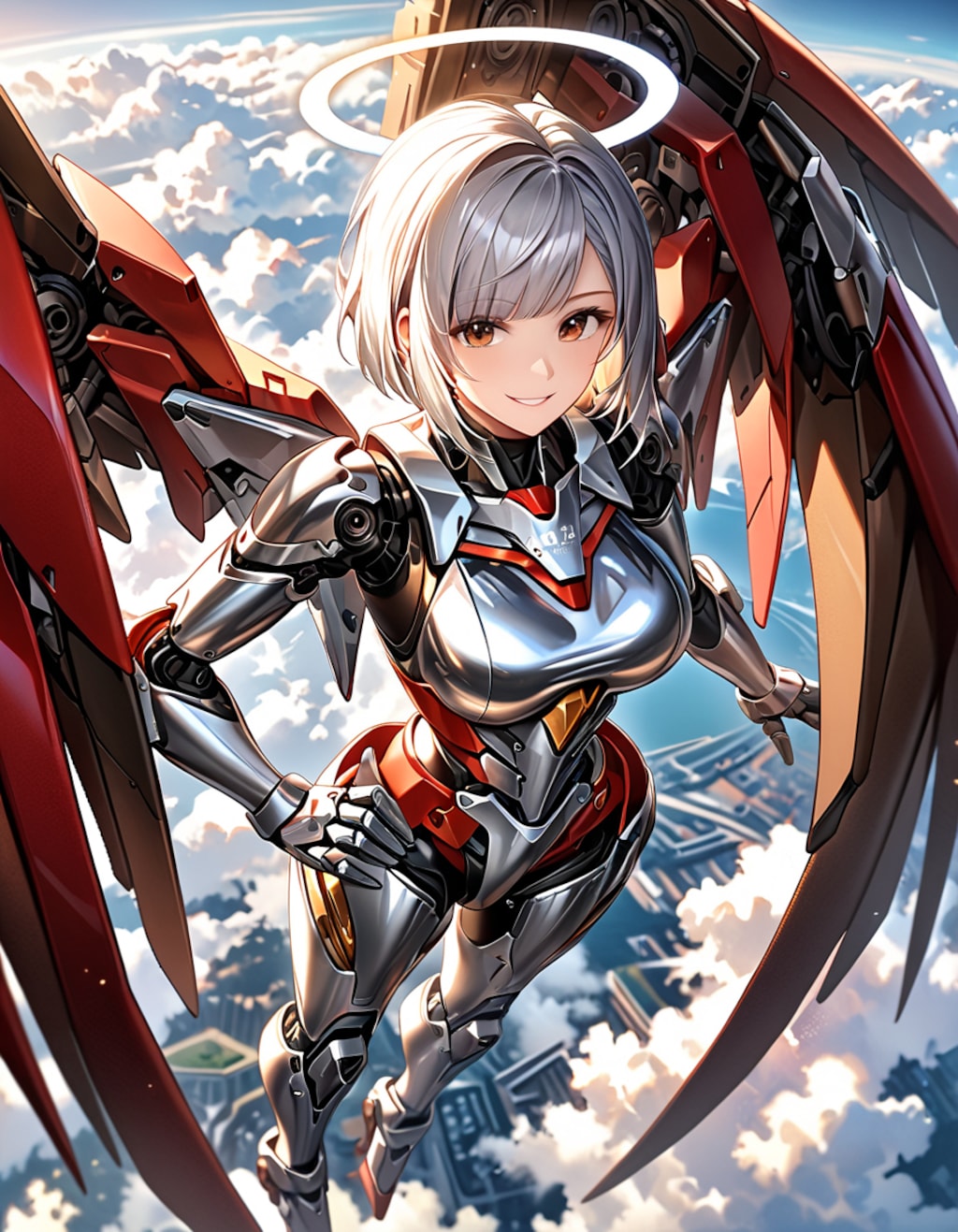 空を飛ぶ天使メカ子