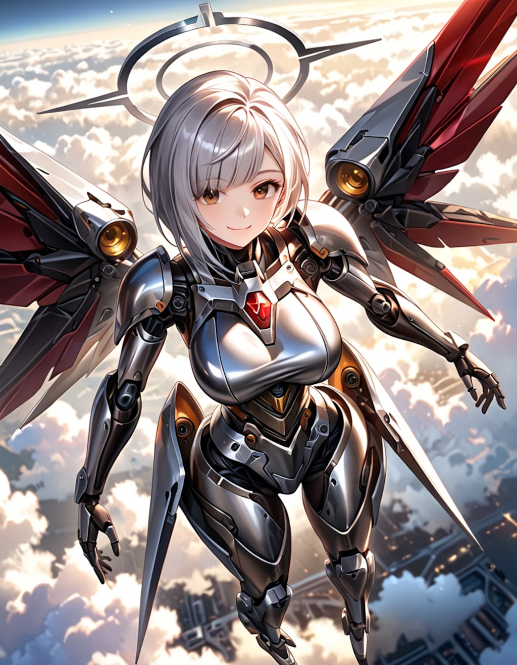 空を飛ぶ天使メカ子