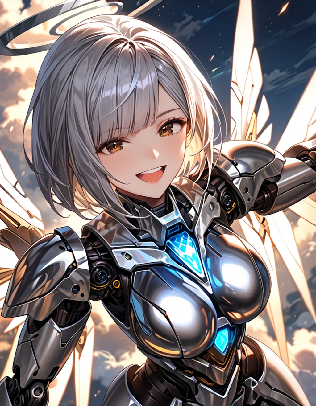 空を飛ぶ天使メカ子