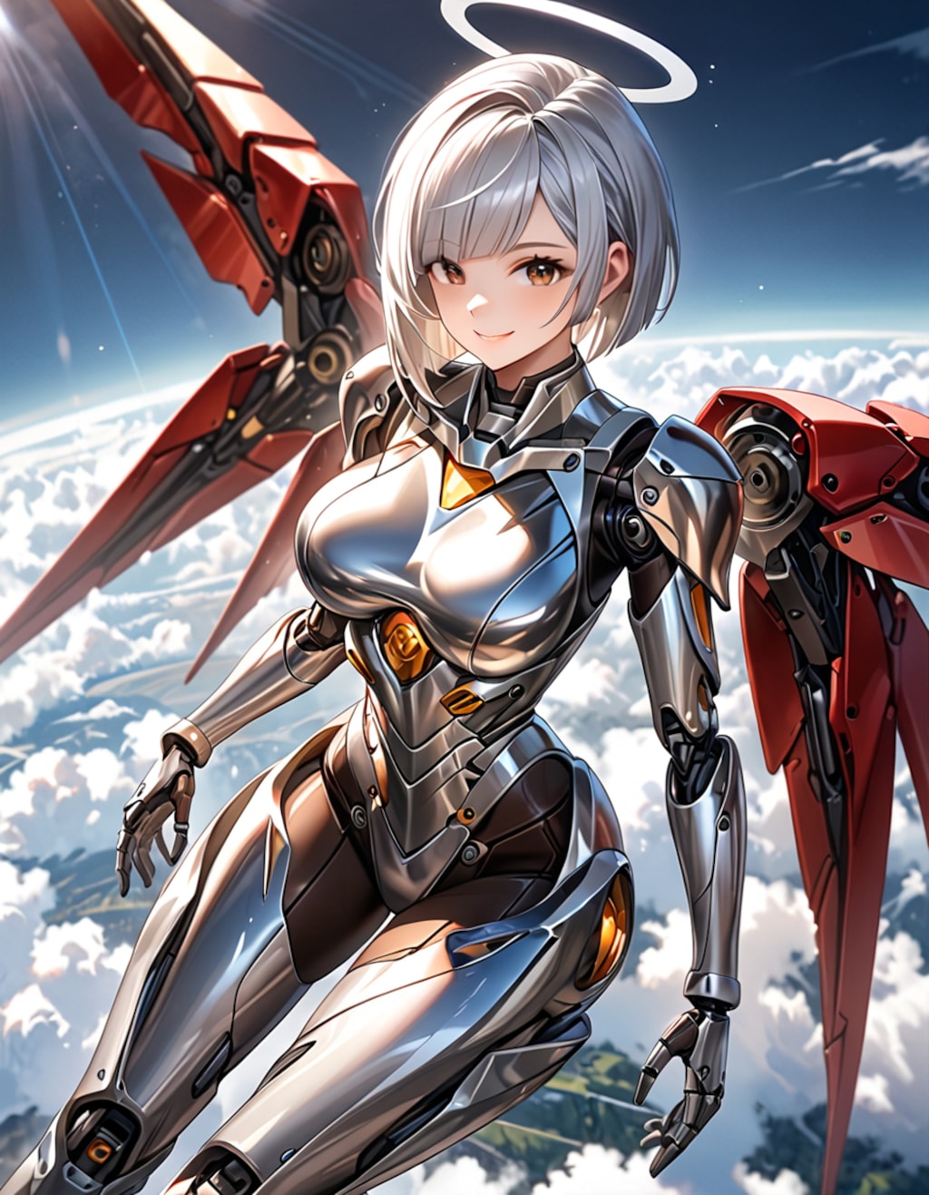 空を飛ぶ天使メカ子