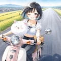 本田さんホンダのバイクで爆走！ 2枚目
