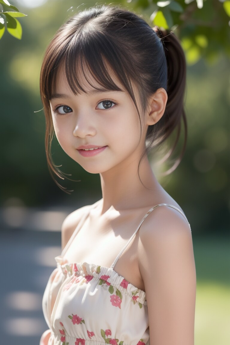 花柄ワンピース