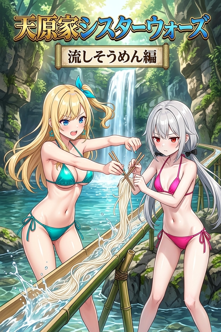 天原家シスターウォーズ　流しそうめん編