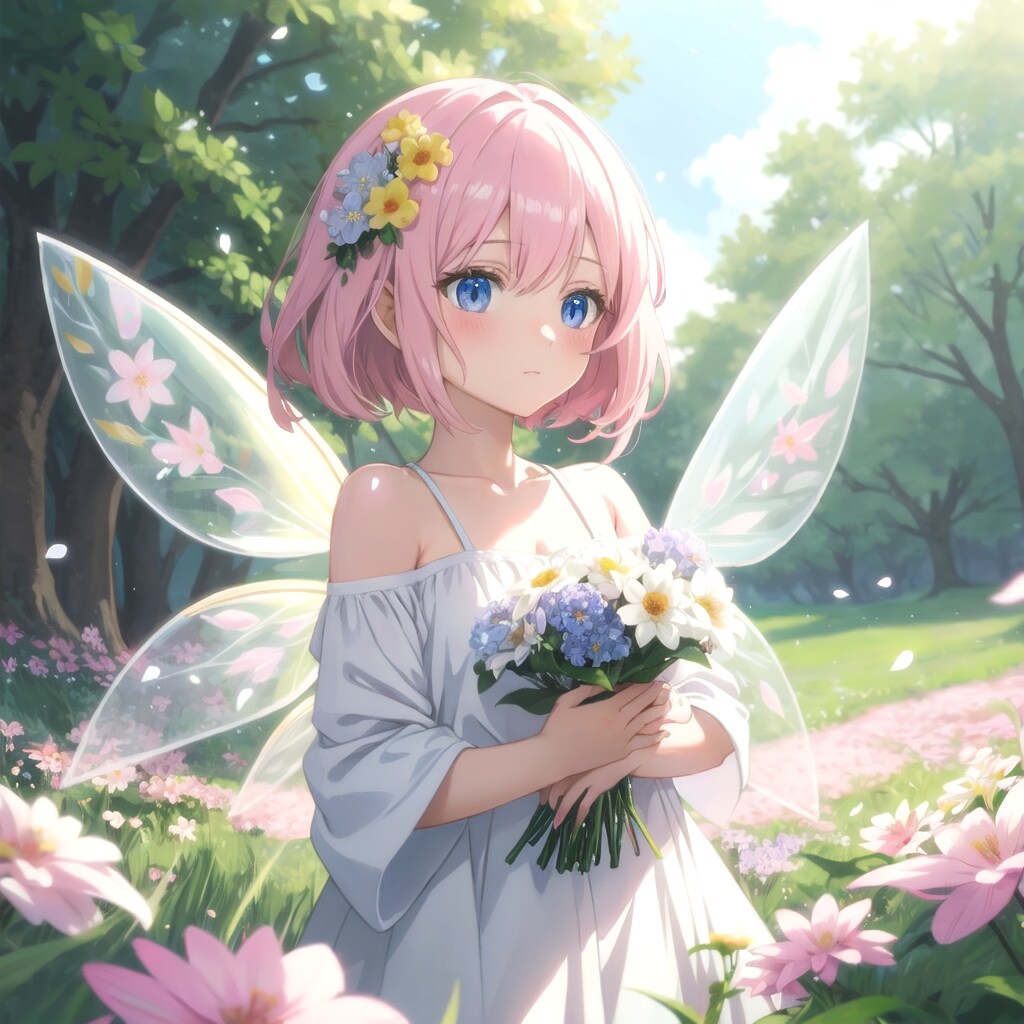 枯れかけた花の妖精