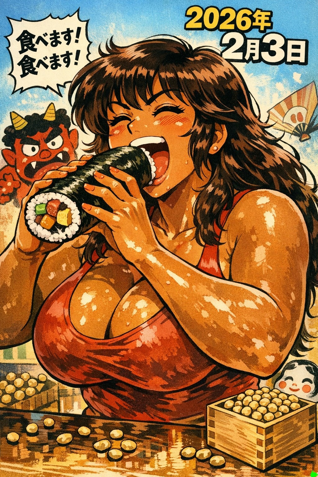 2026/02/04も食べる食べます！ | の人気AIイラスト・グラビア