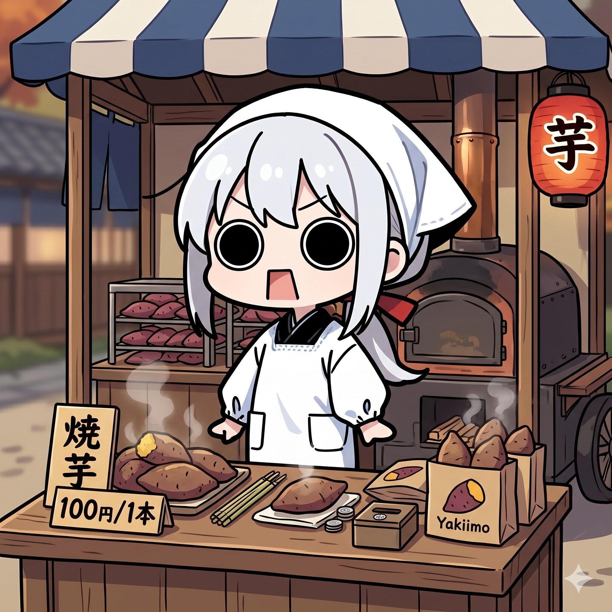 焼き芋屋えらいこっちゃ嬢 | の人気AIイラスト・グラビア