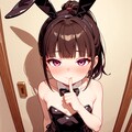 ポニーテールバニーな女の子 2枚目
