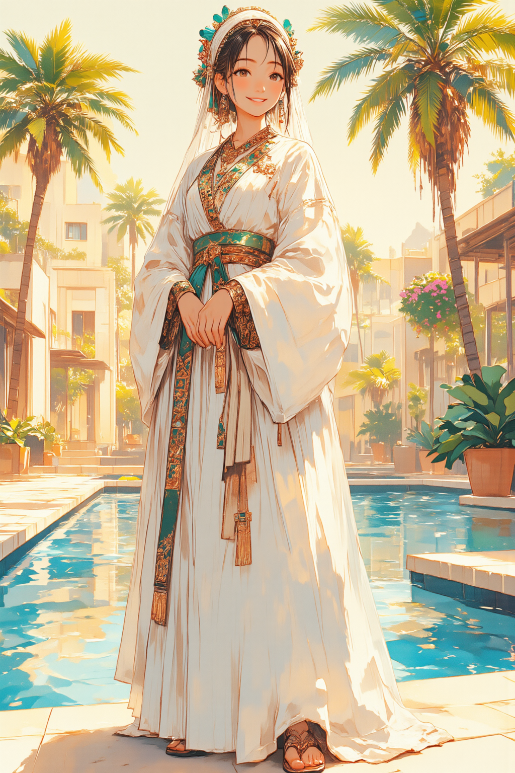 オアシスのおねいさん