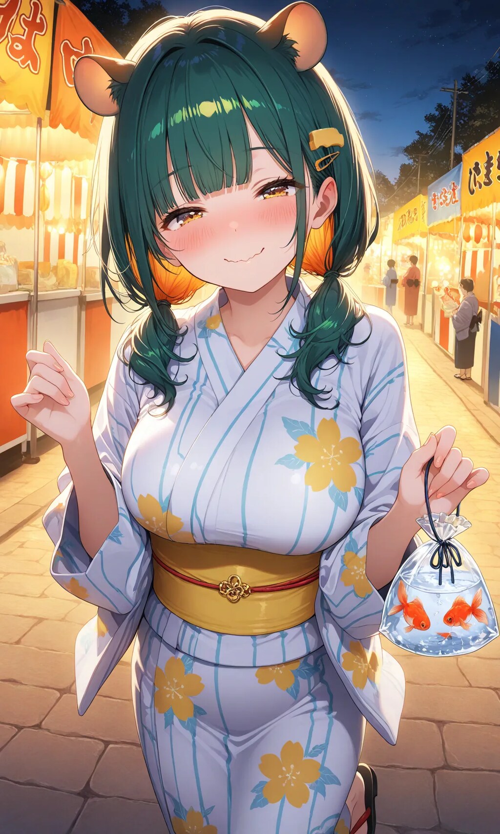 夏祭りはワクワクしますねっ！