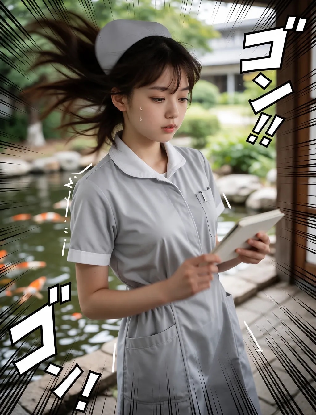 勢いのあるナース
