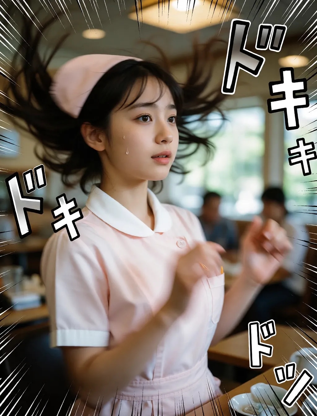 勢いのあるナース