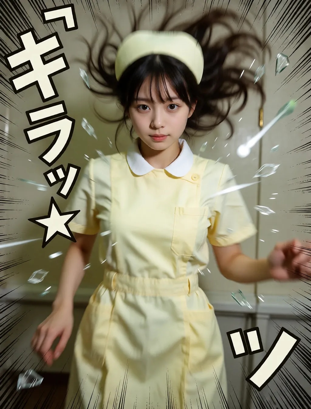 勢いのあるナース