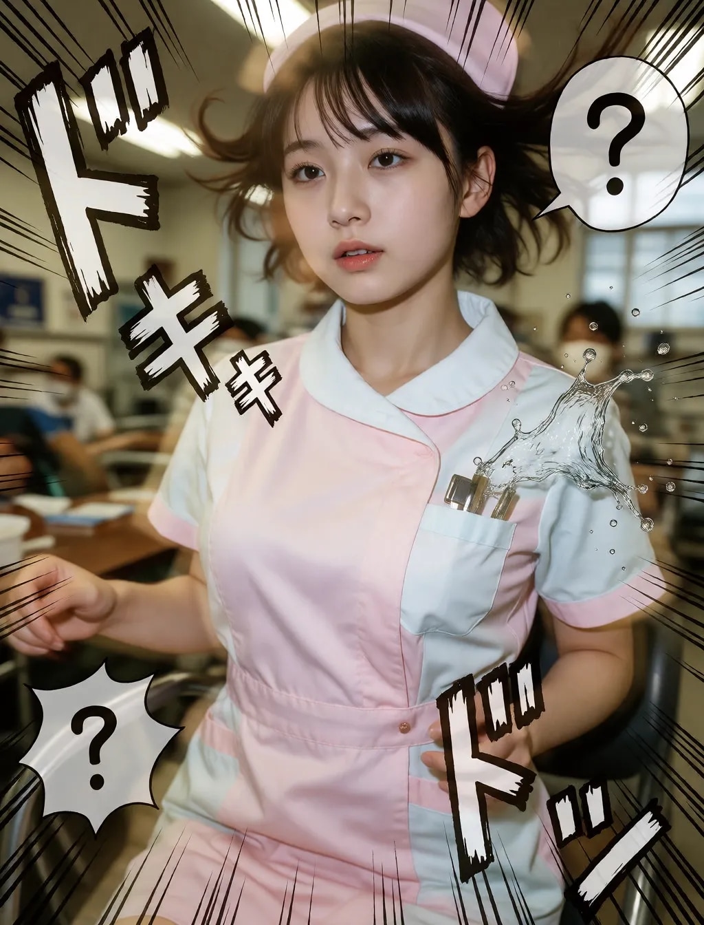 勢いのあるナース
