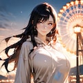 ティファ・ロックハート：黄昏の遊園地 4枚目