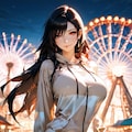 ティファ・ロックハート：黄昏の遊園地 2枚目