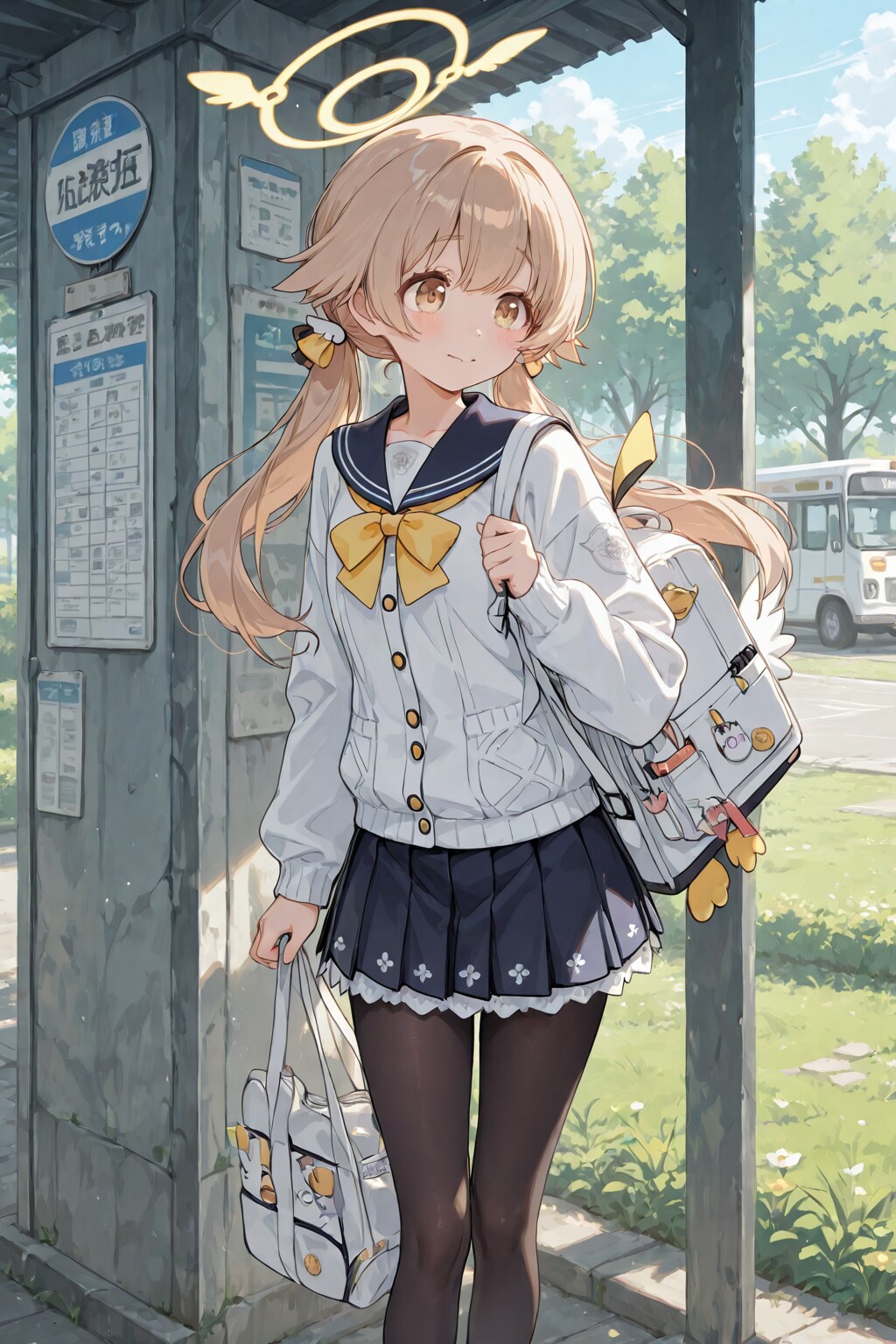 廃墟探訪に来たヒフミ