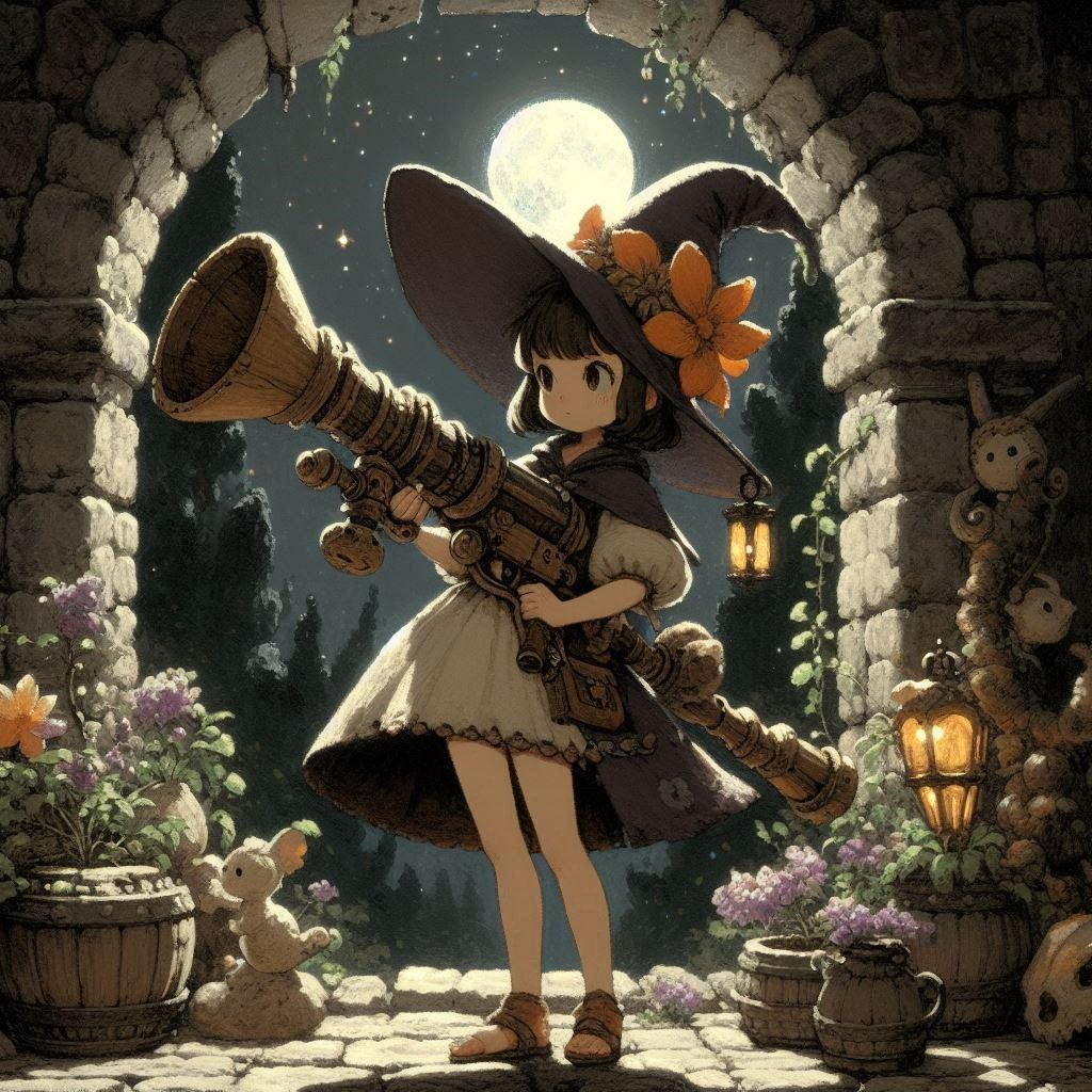 魔女フィギュア & 元イラスト