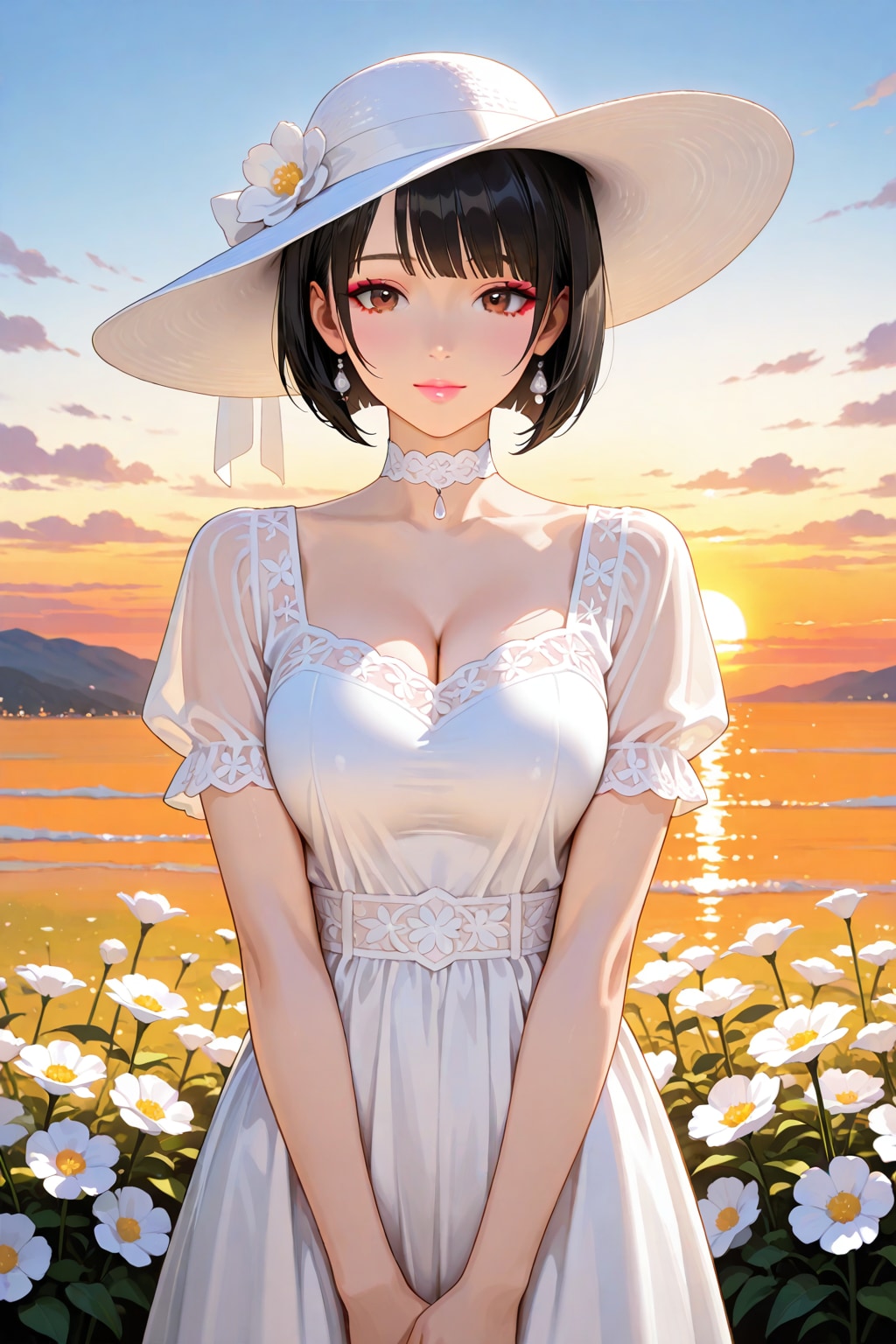 杏色の夕暮れ