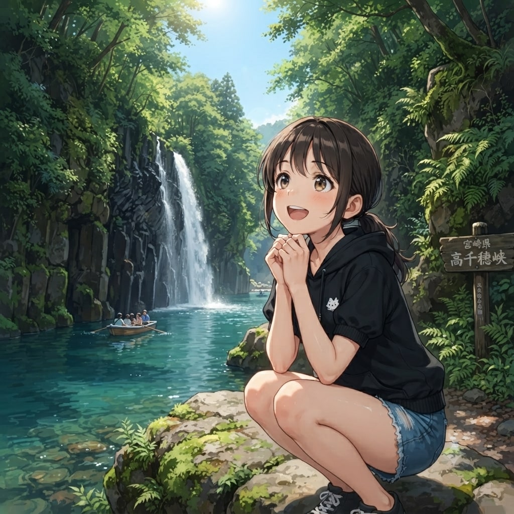 宮崎県：高千穂峡（◯）