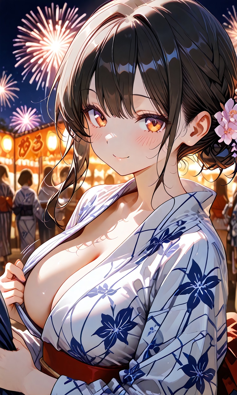 祭りの中で