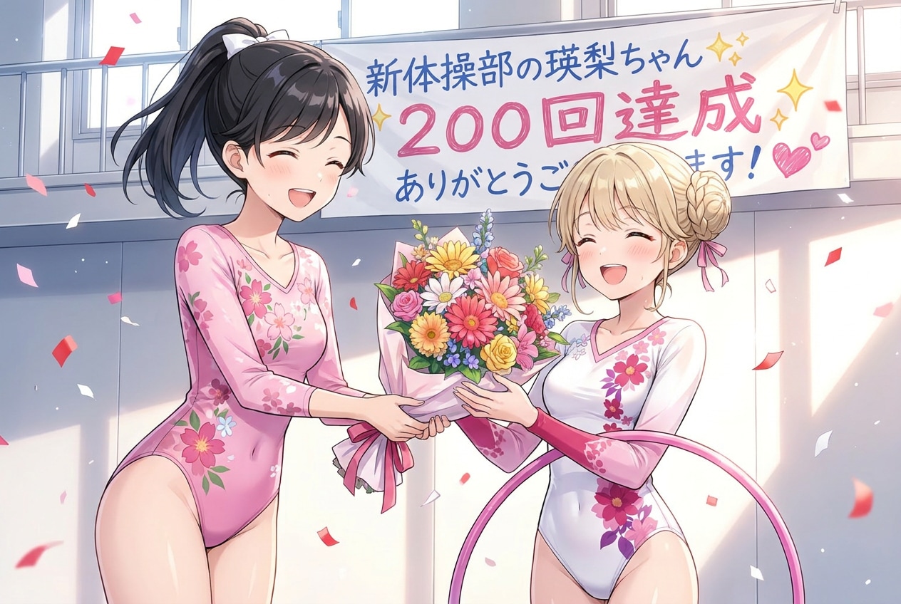 新体操部の瑛梨ちゃん✨２００💐💐💐✨
