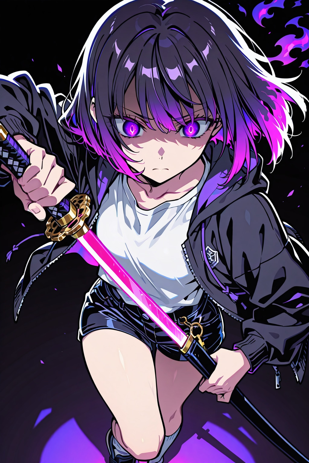 紫が似合う女の子138