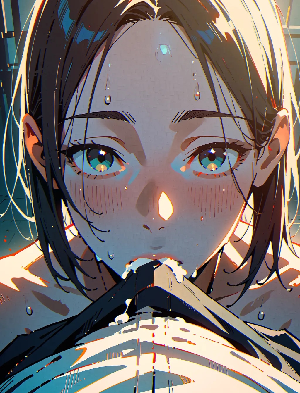布を貫通フェチ