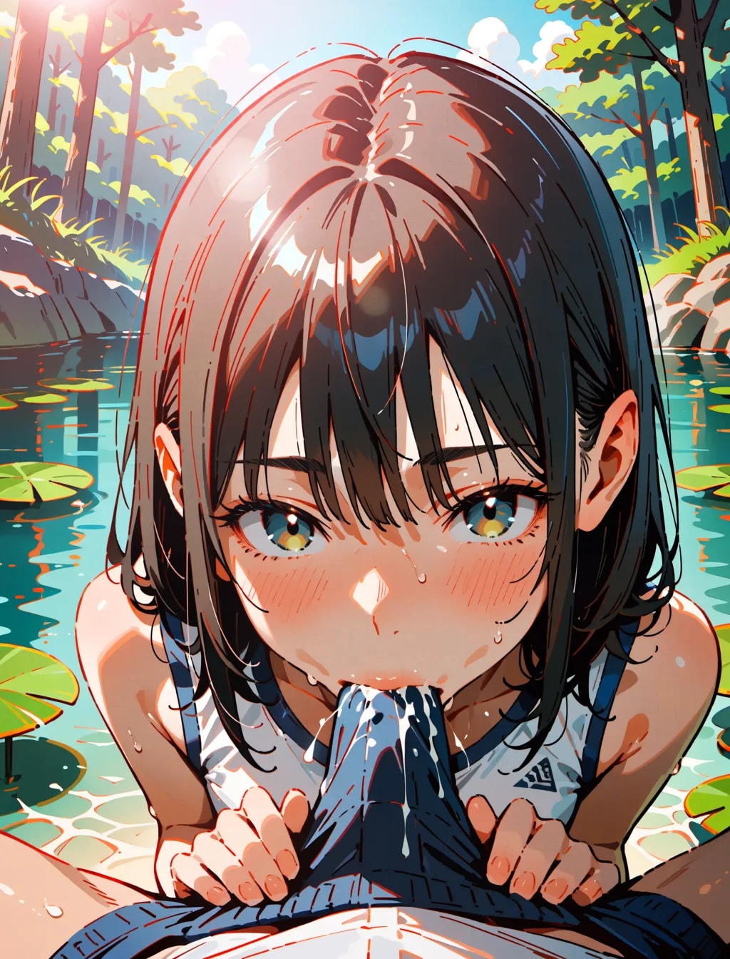 布を貫通フェチ