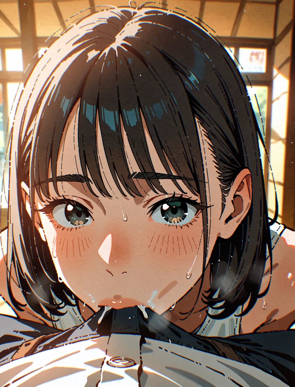 布を貫通フェチ