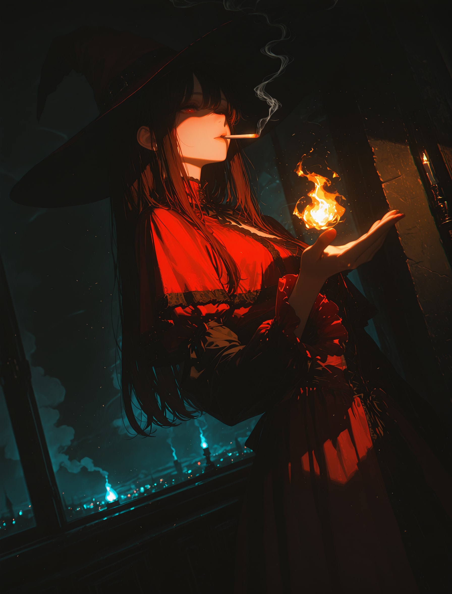 魔女さんの一服 | の人気AIイラスト・グラビア