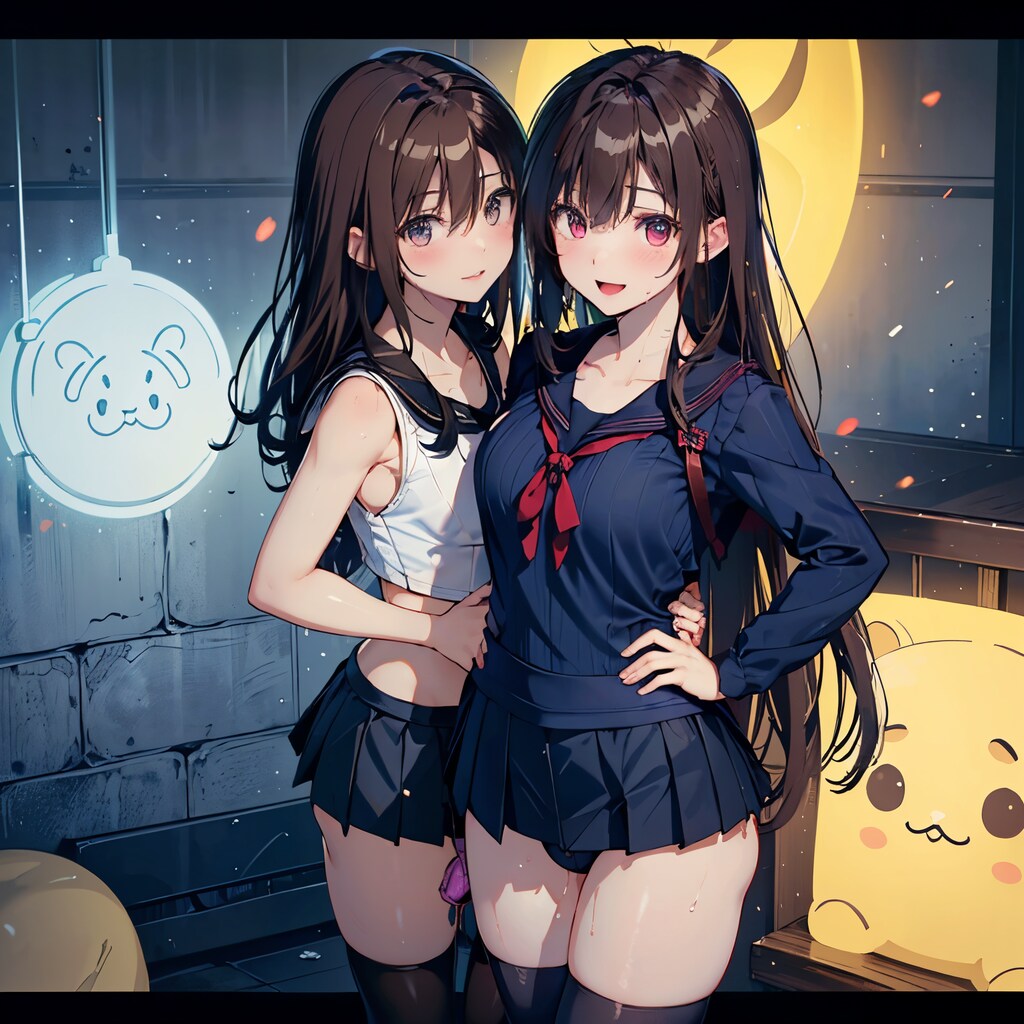 セーラー服スクール水着オーバーニーソックス