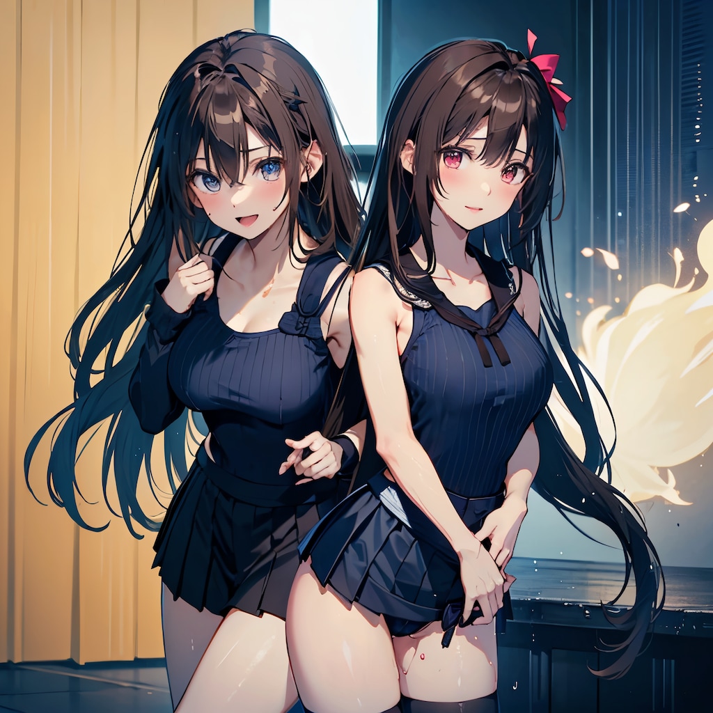 セーラー服スクール水着オーバーニーソックス