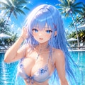 至高美少女シリーズ 【美波とプールデート】 2枚目