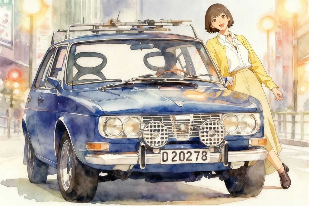 Seedream. 1972s Saab99 と彼女