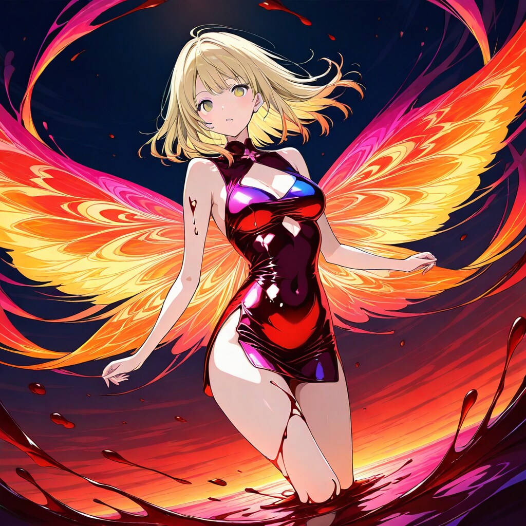 BEHIMOTH蝋ドレスを着る