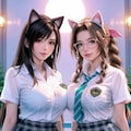 水泳部員ティファ＆エアリスの足湯 9枚目
