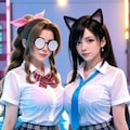 水泳部員ティファ＆エアリスの足湯 12枚目