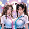 水泳部員ティファ＆エアリスの足湯 10枚目